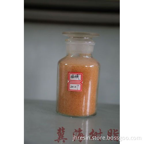 201*7 Strong-base Stryrene Serial Anion Exchange Resin
